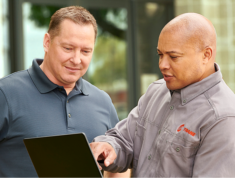 Engineer with laptop